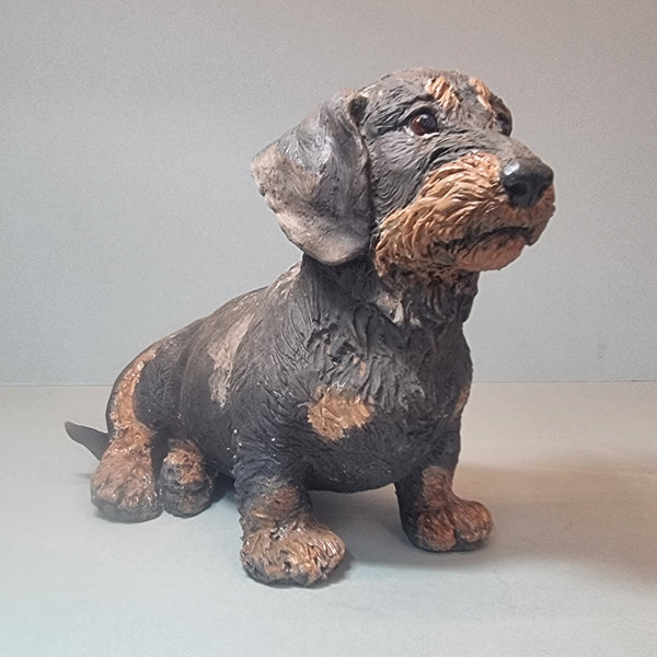 Little Woozler - Wirehaired Dachshund Sculpture