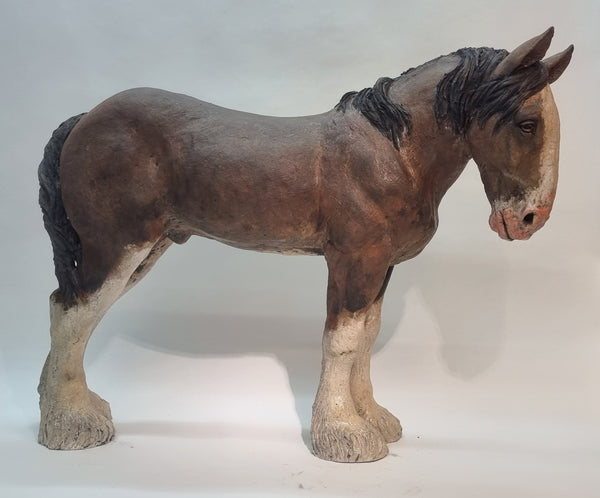 COMMISSION ONLY - Large Clydesdale Sculpture