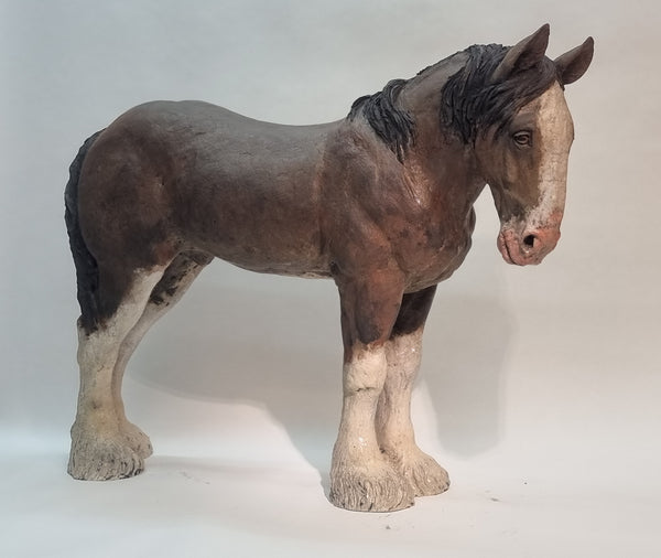 COMMISSION ONLY - Large Clydesdale Sculpture