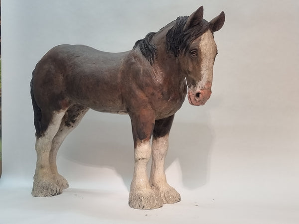 COMMISSION ONLY - Large Clydesdale Sculpture