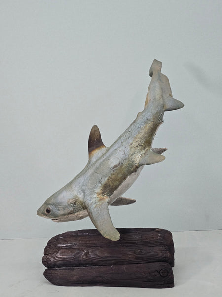 Thresher Shark - Raku Animal Sculpture