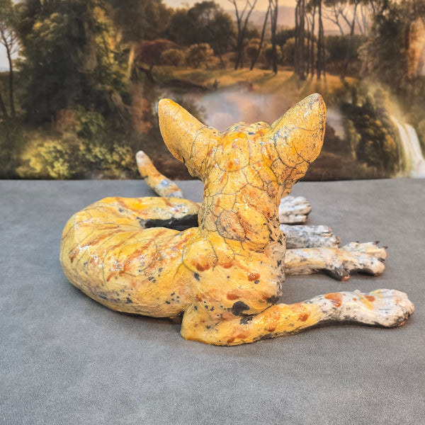 Marrakech Kitten - Raku Animal Sculpture