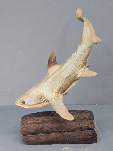 Thresher Shark - Raku Animal Sculpture