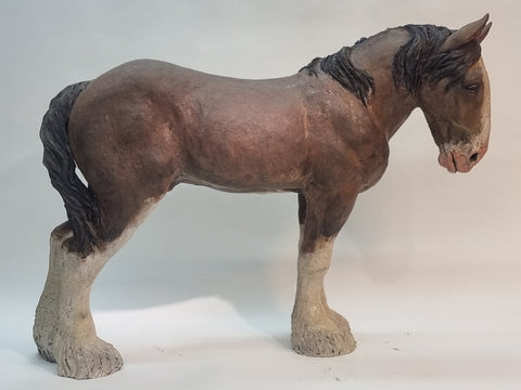 COMMISSION ONLY - Large Clydesdale Sculpture