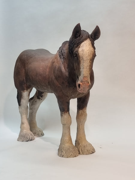 COMMISSION ONLY - Large Clydesdale Sculpture